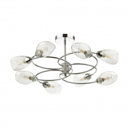 Потолочная люстра Lumion Romeo 4561/8C в стиле модерн, цвет хром, мощность 320 Вт