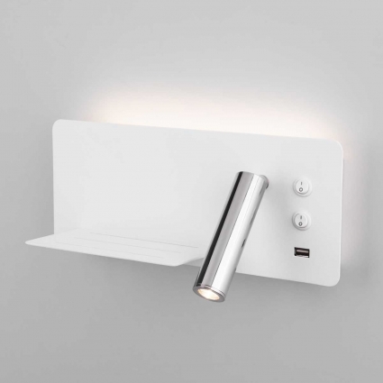 Светодиодный спот Elektrostandard Fant L LED белый/хром MRL LED 1113 4690389168383 в современном стиле, цвет белый