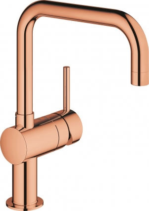 Смеситель Grohe Minta 32488DA0 для кухонной мойки, теплый закат, однорычажный, медь