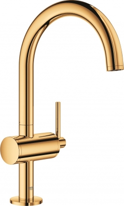 Смеситель Grohe Atrio New 32042GL3 для раковины, холодный рассвет, однорычажный, золото