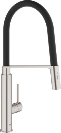 Смеситель Grohe Concetto New 31491DC0 для кухонной мойки, суперсталь, однорычажный, высота излива 20 см