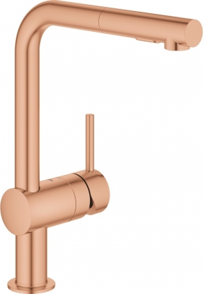 Смеситель Grohe Minta 30274DL0 для кухонной мойки, теплый закат, однорычажный, медь