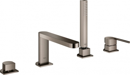 Смеситель Grohe Plus 29307AL3 на борт ванны, темный графит, однорычажный, черный
