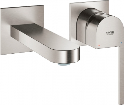 Смеситель Grohe Plus 29303DC3 для раковины, суперсталь, однорычажный, длина излива 14.7 см