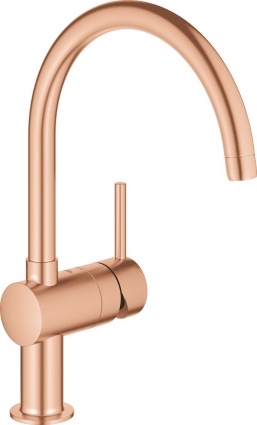 Смеситель Grohe Minta 32917DL0 для кухонной мойки, теплый закат, однорычажный, медь