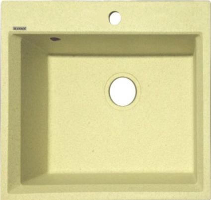 Мойка кухонная Kaiser KMM-5056 бежевая матовая, квадратная, 57x51.5 см