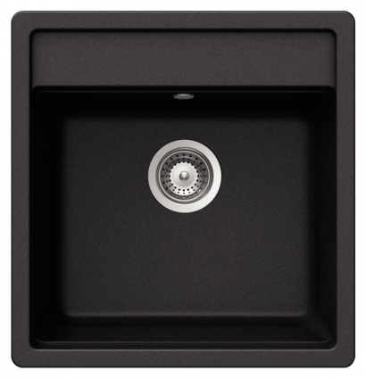 Мойка кухонная Schock Nemo 50 (N-100S) оникс матовая, прямоугольная, 49x51 см