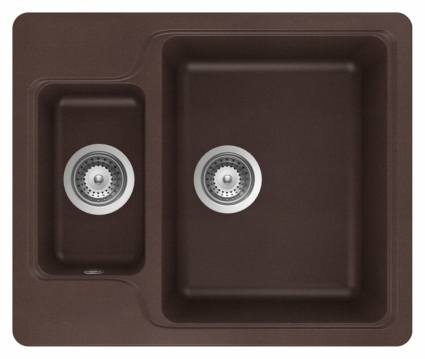Мойка кухонная Schock Cambridge 60 мокка матовая, прямоугольная, 61x51 см