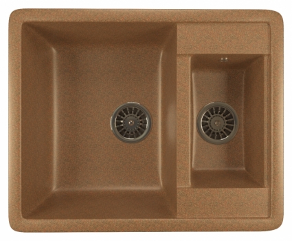 Мойка кухонная Mixline ML-GM21 терракот матовая, прямоугольная, 61x49.5 см