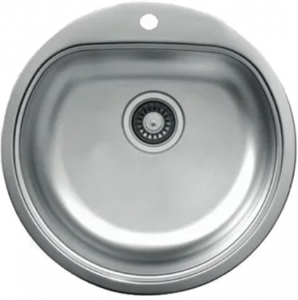 Мойка кухонная TopZero Eclipse ELP510 глянцевая, круглая, 51x51 см