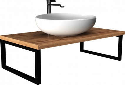 Столешница с раковиной 1MarKa Grunge Loft 100 дуб вотан в современном стиле