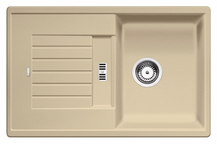 Мойка кухонная Blanco Zia 45 S шампань прямоугольная, с крылом, 78x50 см