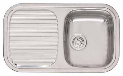 Мойка кухонная Reginox Regent 10 LUX OKG сталь глянцевая, прямоугольная, 80.05x48 см
