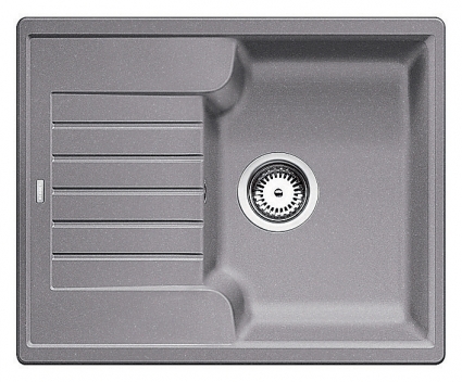 Мойка кухонная Blanco Zia 40 S аллюметаллик прямоугольная, с крылом, 61.5x50 см