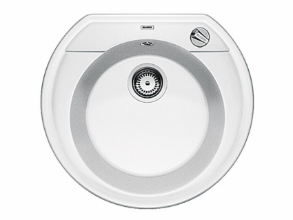 Мойка кухонная Blanco Rondoval 45 белый круглая, 53.5x49 см