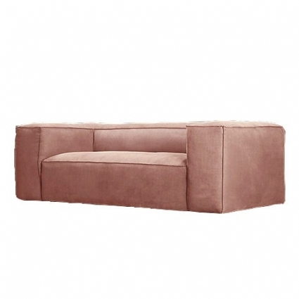 Диван RESTORATION HARDWARE Салмон розового цвета с подлокотниками, без подушек