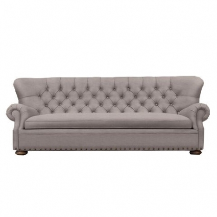 Диван RESTORATION HARDWARE Черчиль с обивкой из льна, с подлокотниками, без подушек