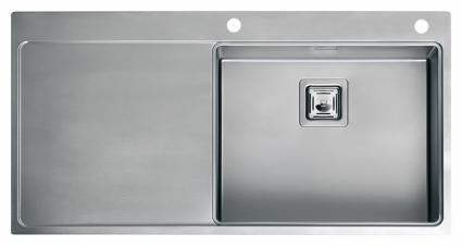 Мойка кухонная Reginox Nevada 50 LUX OKG right L сталь брашированная, прямоугольная, 100x51 см