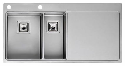 Мойка кухонная Reginox Nevada 30x18 LUX OKG left L сталь брашированная, прямоугольная, 100x51 см