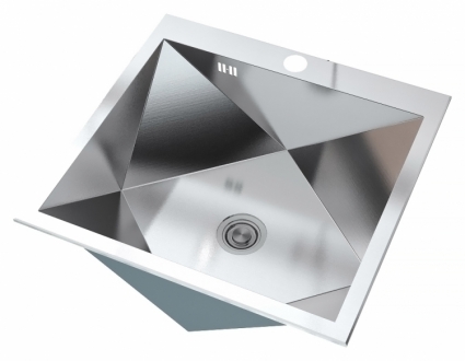 Мойка кухонная Zorg Inox X ZX-5451 брашированная, прямоугольная, 54x51 см