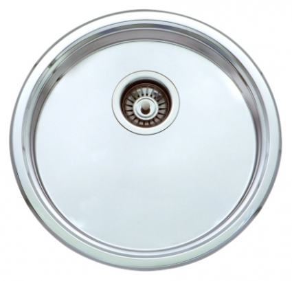 Мойка кухонная Seaman Eco Roma SMR-450B брашированная, круглая, 45x45 см