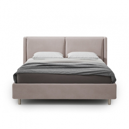 Кровать The IDEA Iris 160х200 бежевого цвета с изголовьем, без ящиков