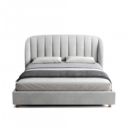 Кровать The IDEA Tulip 180х200 серого цвета  с изголовьем, без ящиков