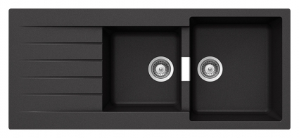 Мойка кухонная Schock Primus 80D (D-200) оникс матовая, прямоугольная, 116x50 см