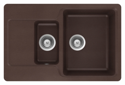 Мойка кухонная Schock Cambridge 60D мокка матовая, прямоугольная, 77x51 см