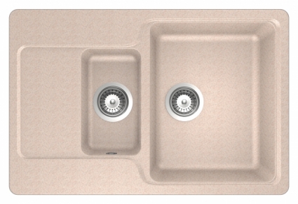 Мойка кухонная Schock Cambridge 60D эверест матовая, прямоугольная, 77x51 см