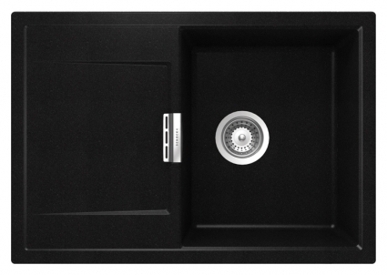 Мойка кухонная Schock Eton 45D пуро матовая, прямоугольная, с крылом, 74x51 см