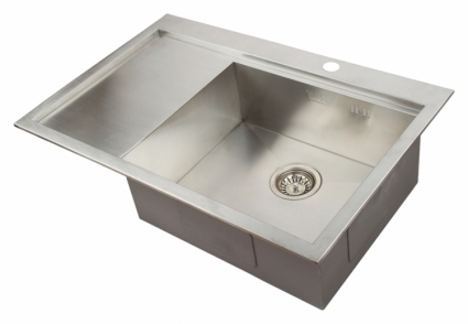 Мойка кухонная Zorg Master X GRATE ZM X-7852-R брашированная, прямоугольная, 78x52 см