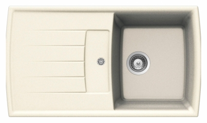 Мойка кухонная Schock Lotus 50D (D-100) магнолия матовая, прямоугольная, 88x50 см