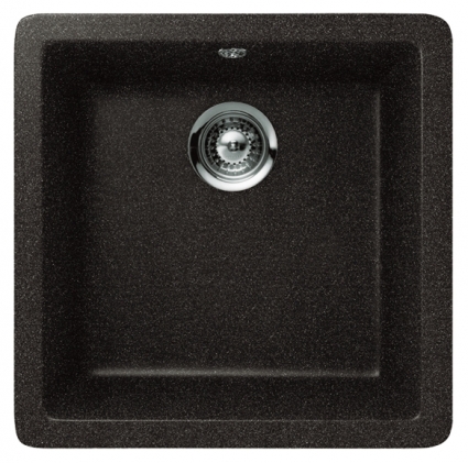 Мойка кухонная Schock Quadro 50 (N-100S) оникс матовая, прямоугольная, 45x43 см