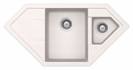 Мойка кухонная Schock Signus 90C (C-150) поларис матовая, многоугольная, 100.2x50 см