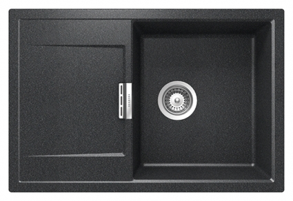 Мойка кухонная Schock Eton 50D магма матовая, прямоугольная, с крылом, 76.5x51 см