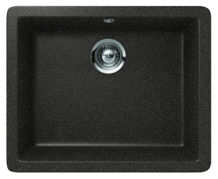 Мойка кухонная Schock Quadro 60 (N-100) оникс матовая, прямоугольная, 55x43 см