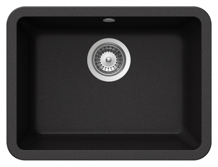 Мойка кухонная Schock Solido 60 (N-100) оникс матовая, прямоугольная, 50.15x37.75 см