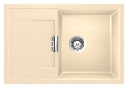 Мойка кухонная Schock Eton 50D аворио матовая, прямоугольная, с крылом, 76.5x51 см