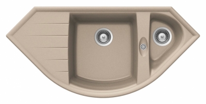 Мойка кухонная Schock Genius 90C (C-150) саббиа матовая, многоугольная, 111.3x52 см
