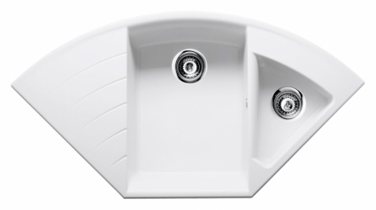 Мойка кухонная Schock Lotus 90С (С-150) поларис матовая, многоугольная, 108.2x57.5 см