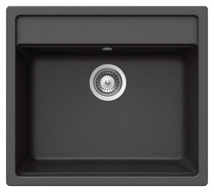 Мойка кухонная Schock Nemo 60 (N-100) оникс матовая, прямоугольная, 57x51 см