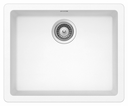 Мойка кухонная Schock Quadro 60 (N-100) альпина матовая, прямоугольная, 55x43 см
