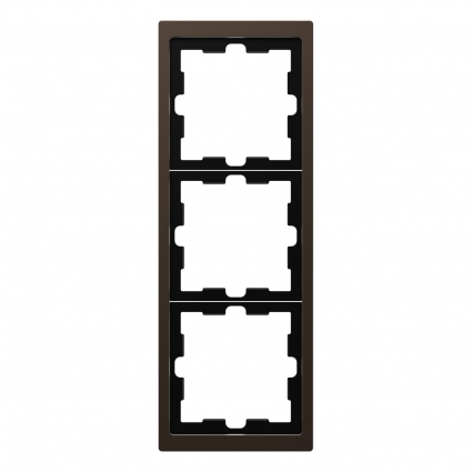 Рамка 3-постовая Schneider Electric Merten D-Life MTN4030-6552 цвет коричневый