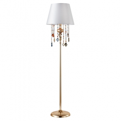 Торшер Crystal Lux Mercedes PT1 Gold/Color цвет белый, мощность 60 Вт