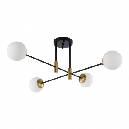 Потолочная люстра Crystal Lux Fidel PL4 Black мощность 240 Вт