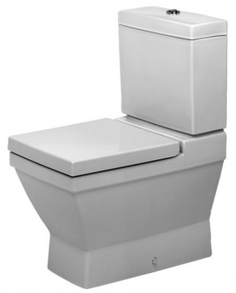Унитаз напольный Duravit 2nd Floor  белый, прямоугольный, антивсплеск, 37x66.5 см