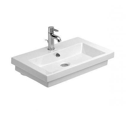 Раковина подвесная Duravit 2nd Floor 80 см цвет белый, прямоугольная