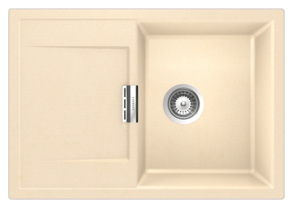 Мойка кухонная Schock Eton 45D аворио матовая, прямоугольная, с крылом, 74x51 см