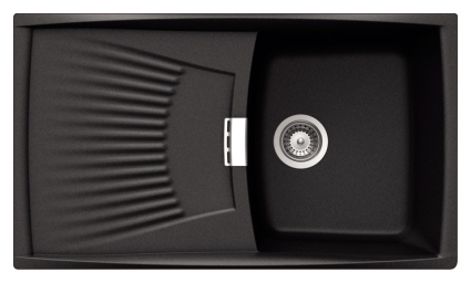 Мойка кухонная Schock Venus 50D (D-100) оникс матовая, прямоугольная, 86.2x50.2 см